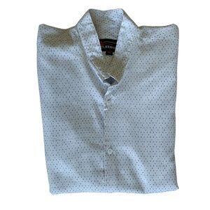 New Look White and Black Dotted Shirt